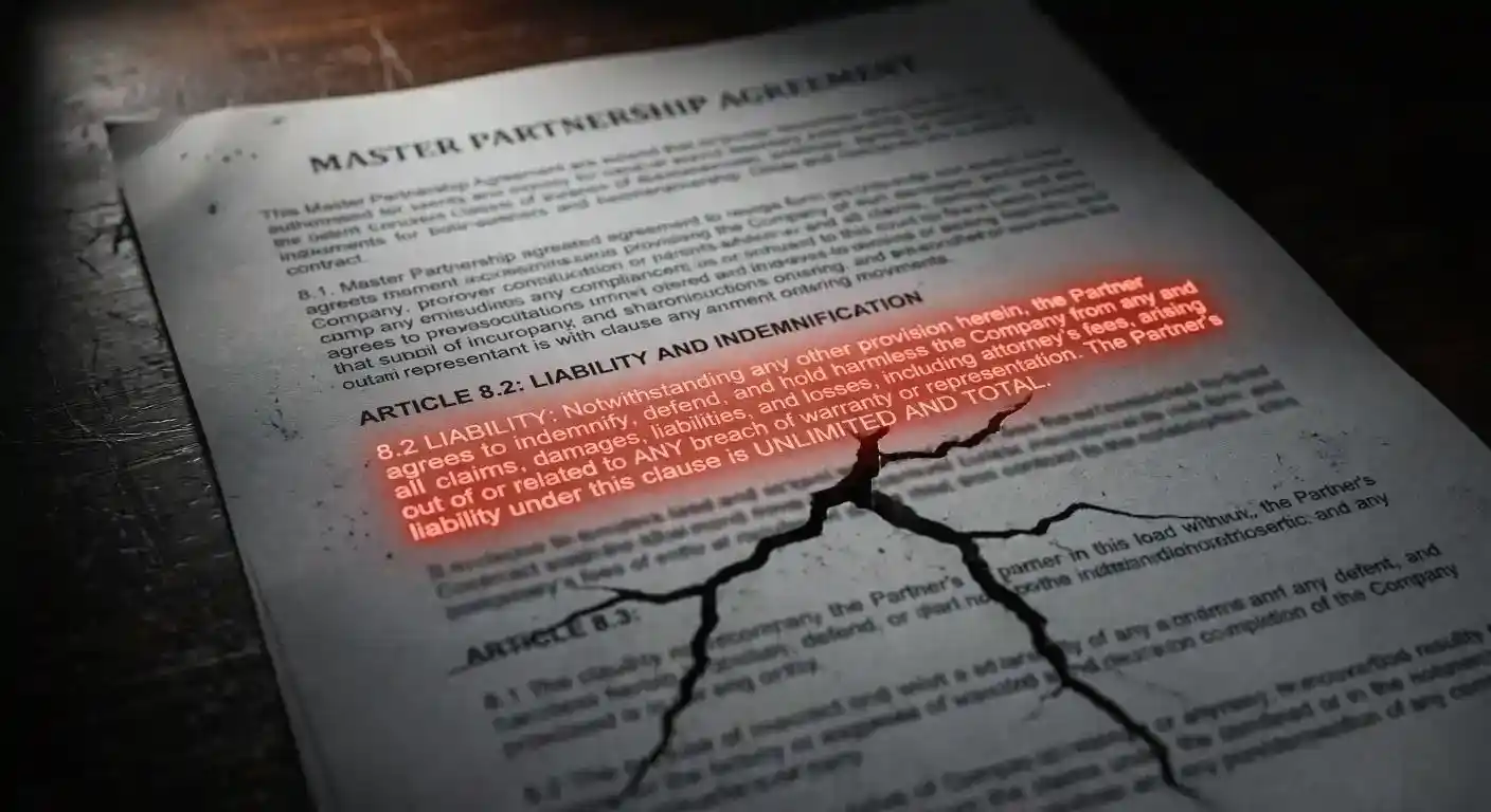 Hidden risky clause in contract that may cause future business loss