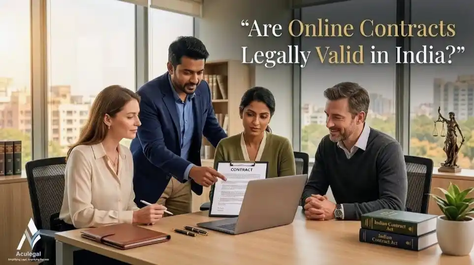 online contracts legally valid in India