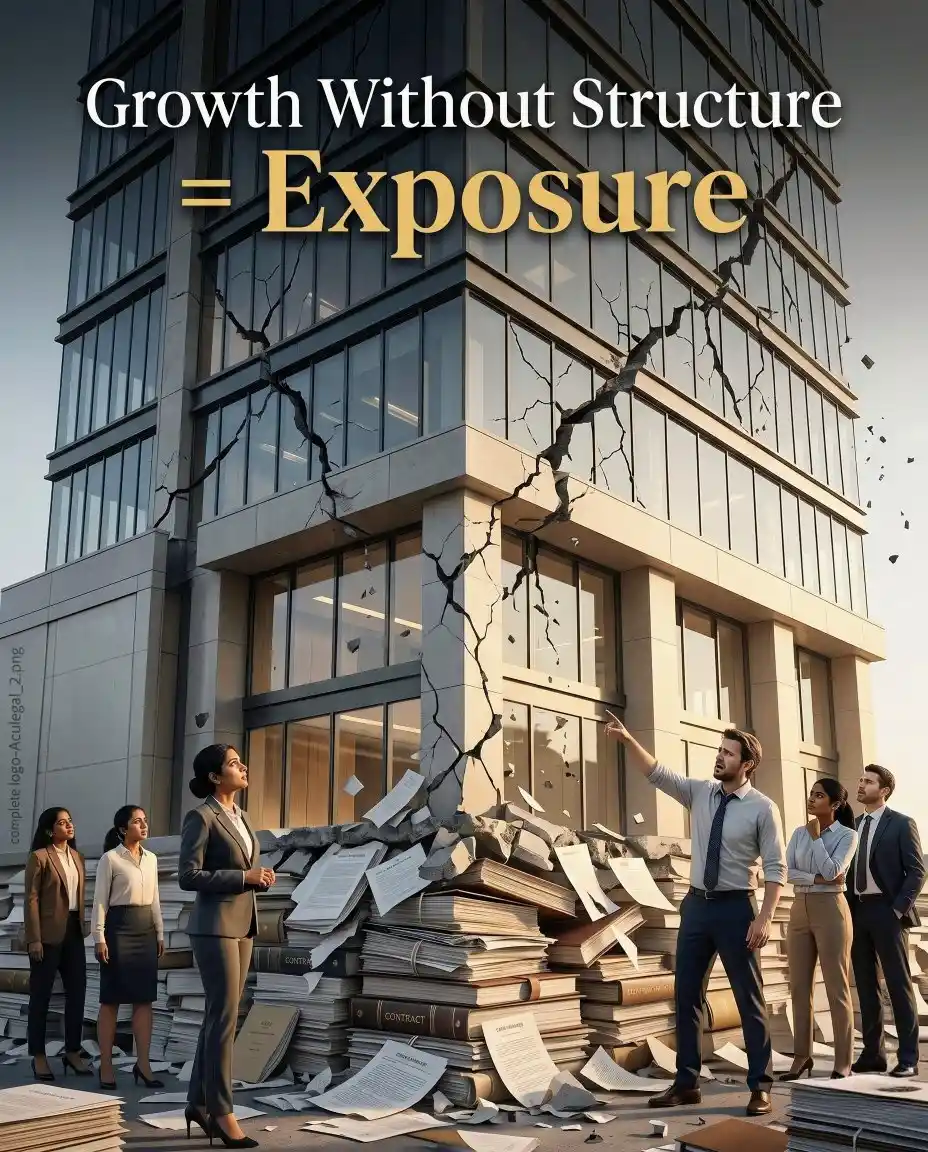 Cracks forming in business foundation due to lack of legal structure