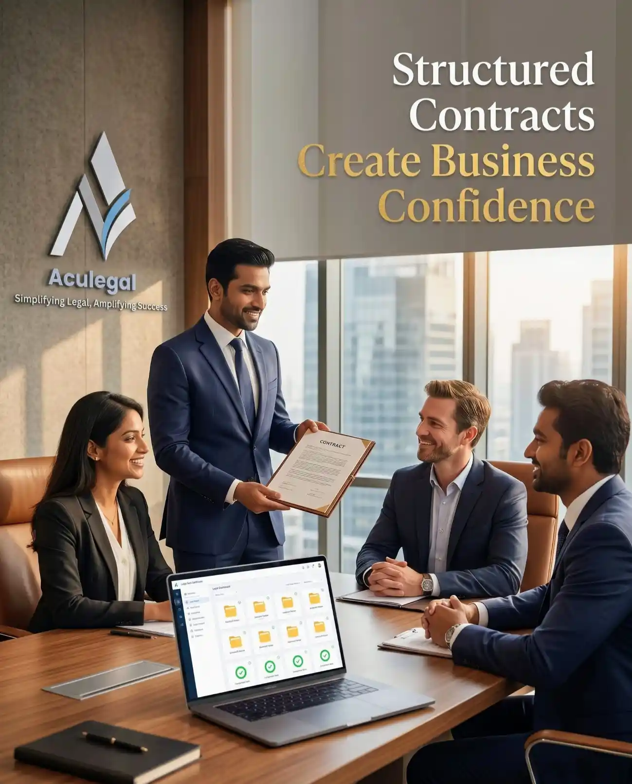 Professionally drafted business contract providing legal clarity and protection