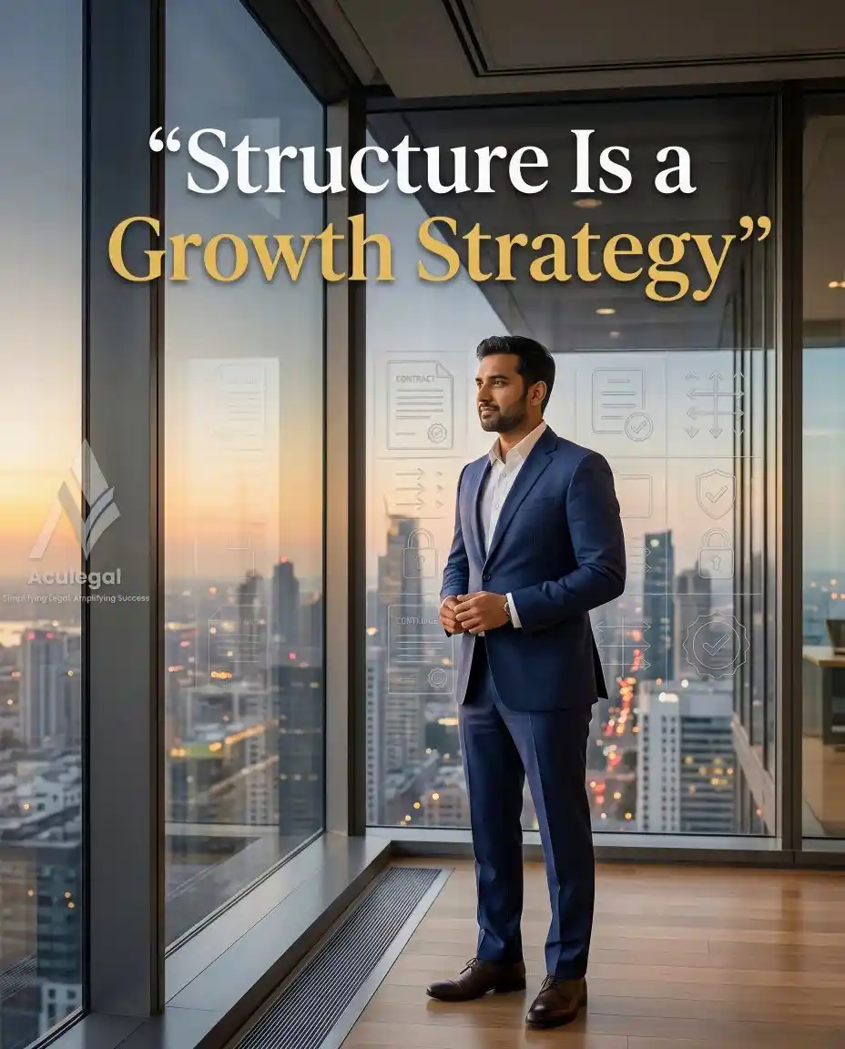 Confident founder leading a legally structured and scalable business