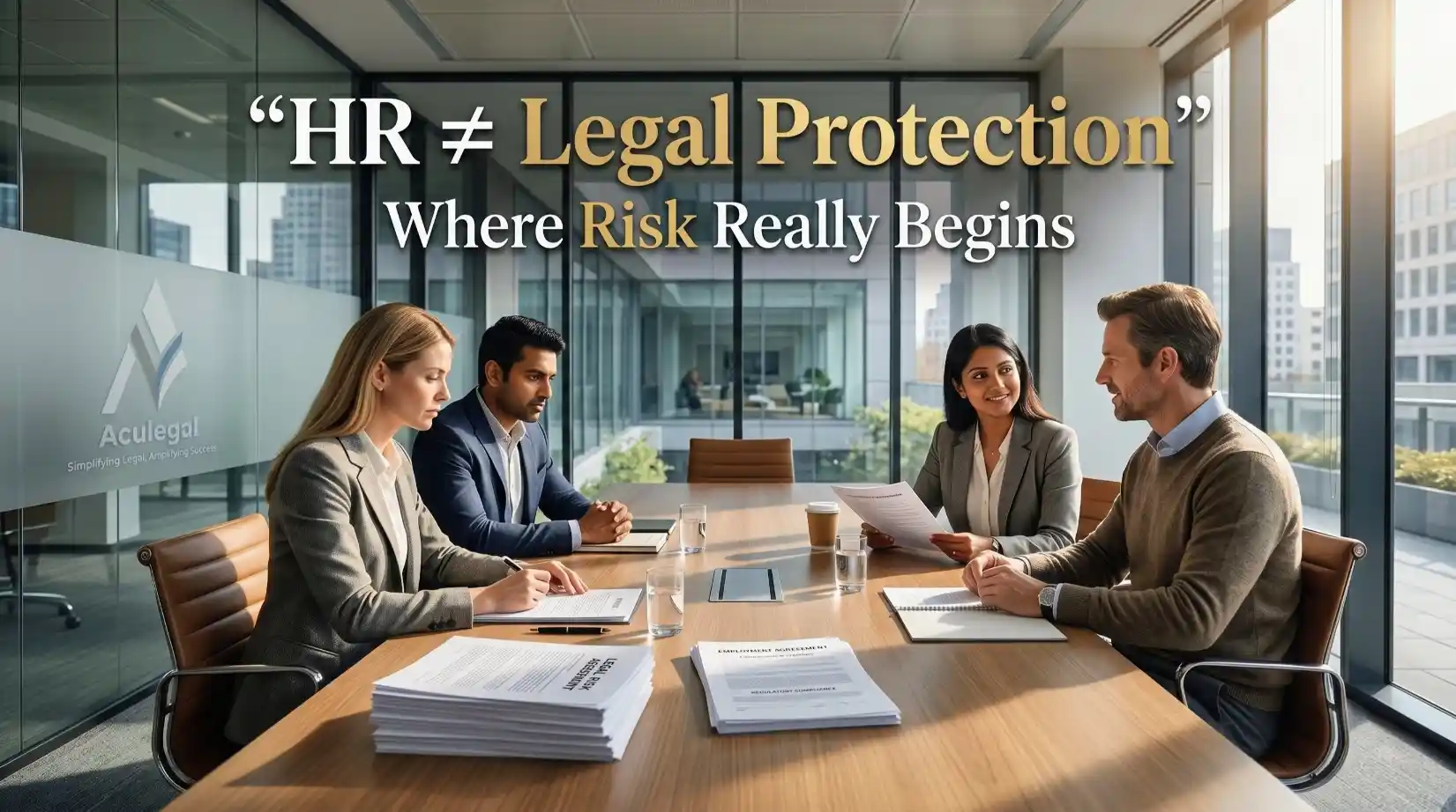 Discover why HR alone cannot protect your business from legal risk. Learn where HR responsibility ends and real legal exposure begins and how Aculegal can help.