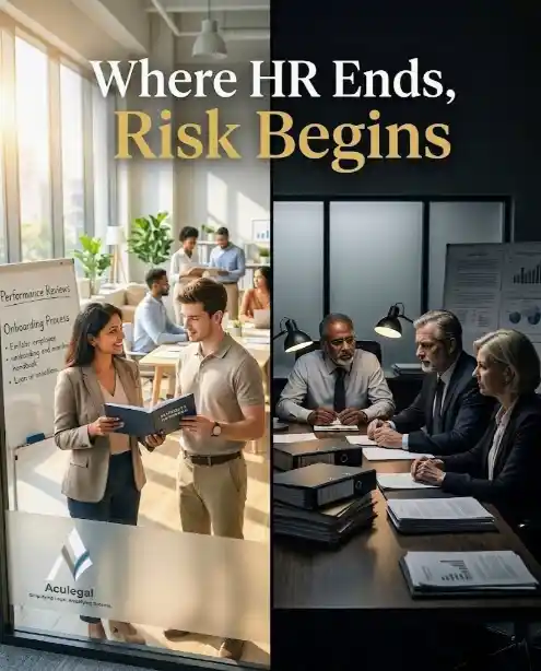 Visual distinction between HR functions and legal risk responsibilities