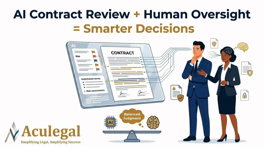 AI contract review human oversight
