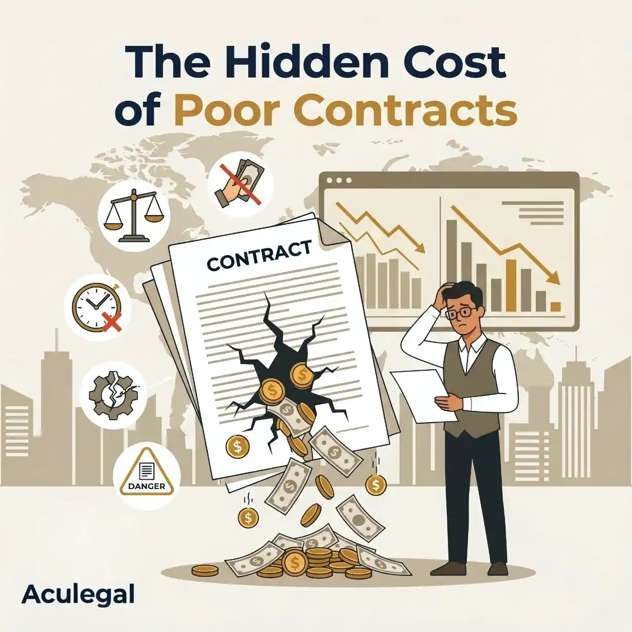 Business losses caused by poor contract management and overlooked contract risks