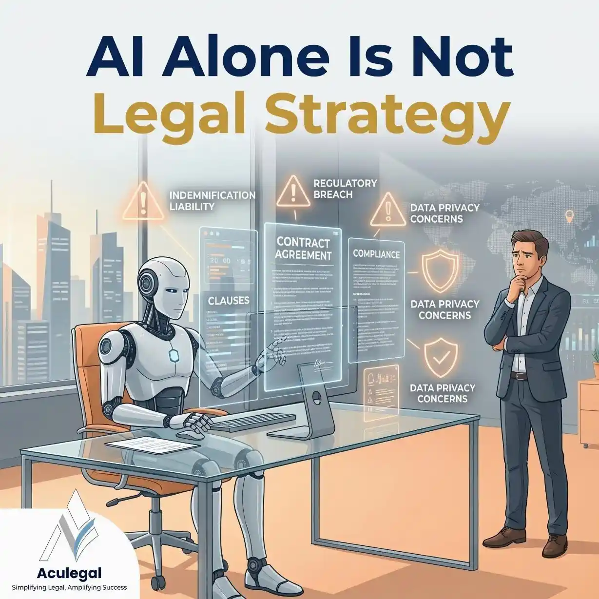 Business relying solely on AI legal tools without human oversight