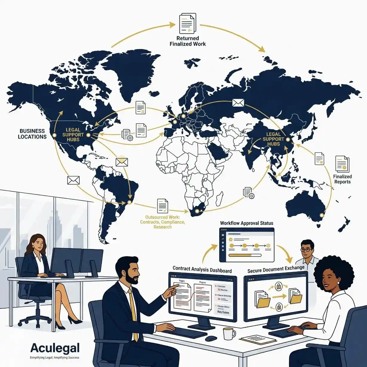 Fractional legal leadership guiding business decisions at executive level