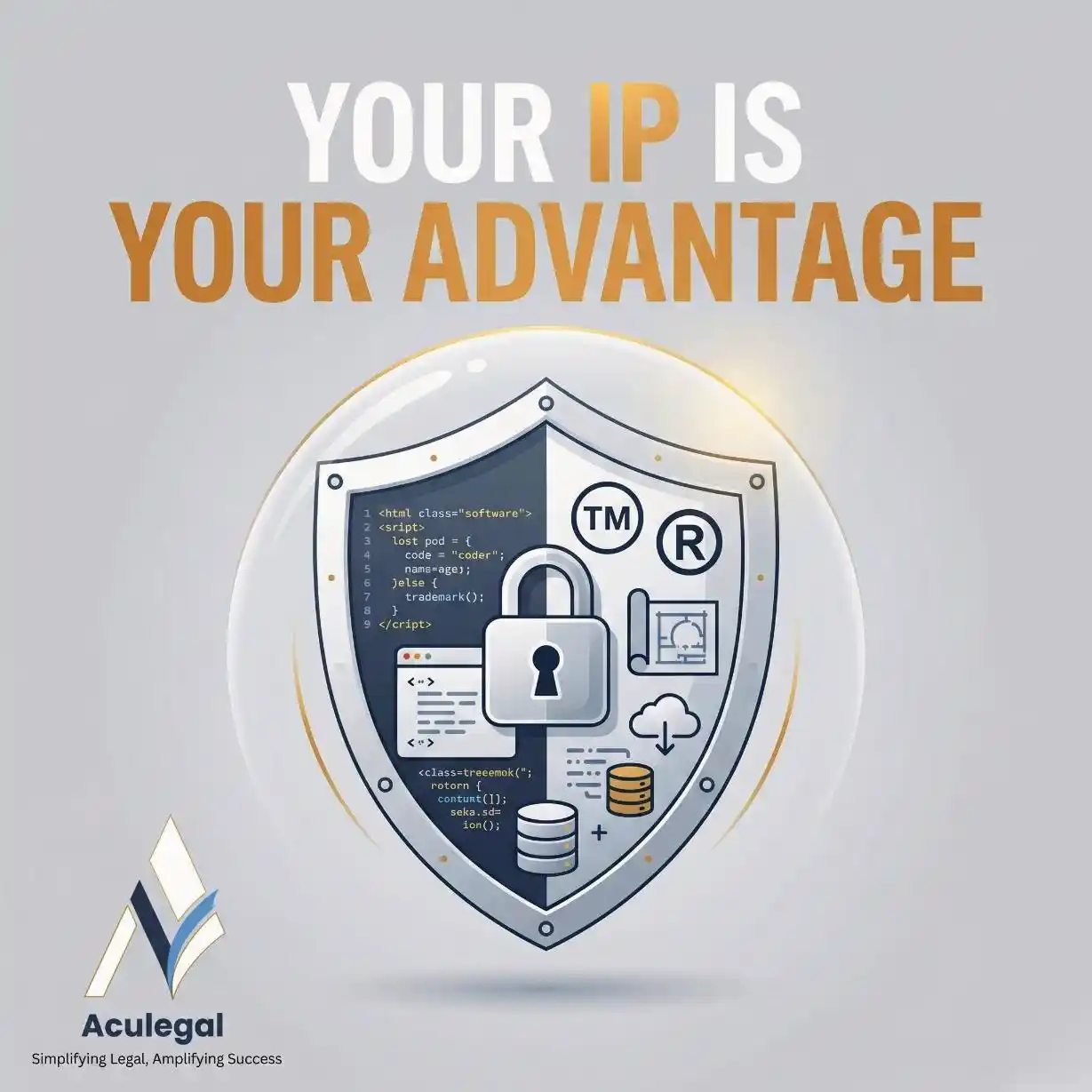 Intellectual property assets protected by legal safeguards.