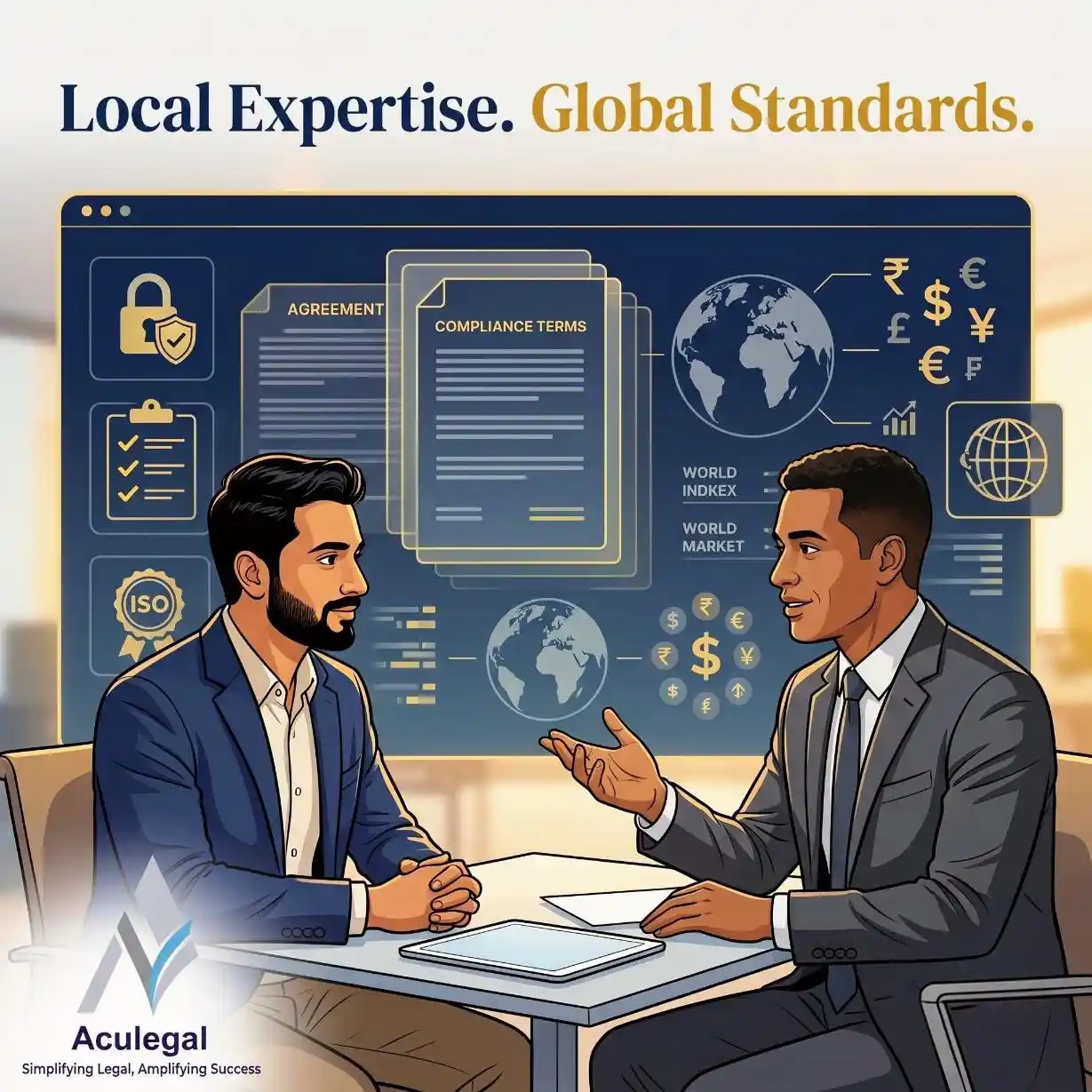 Indian startup founder receiving legal contract guidance