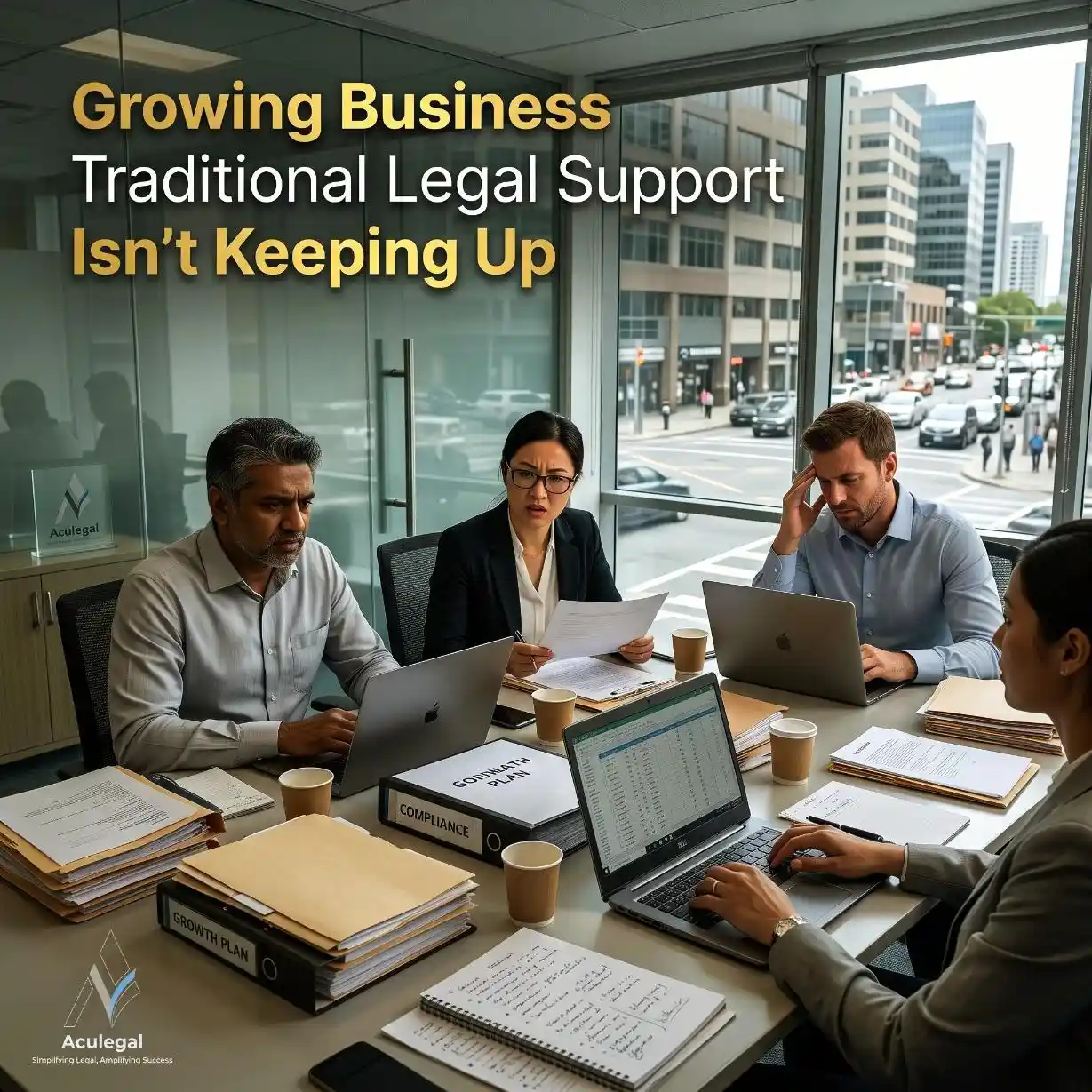 Growing business facing contract and compliance challenges.