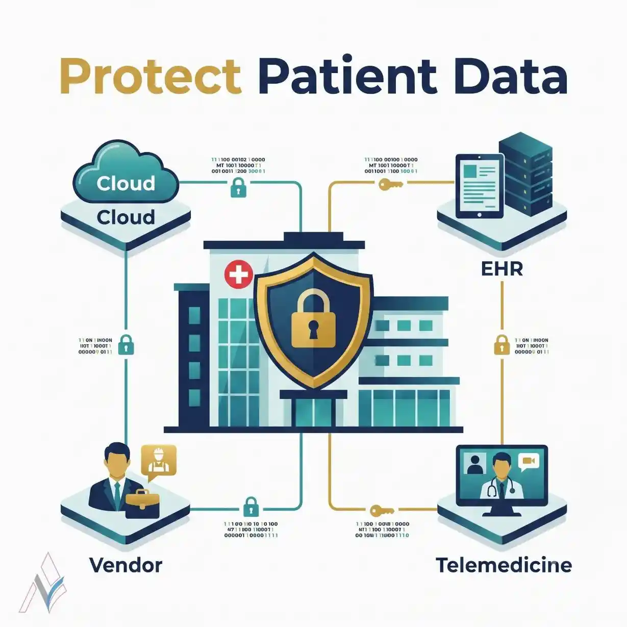 Healthcare data protection agreement illustration