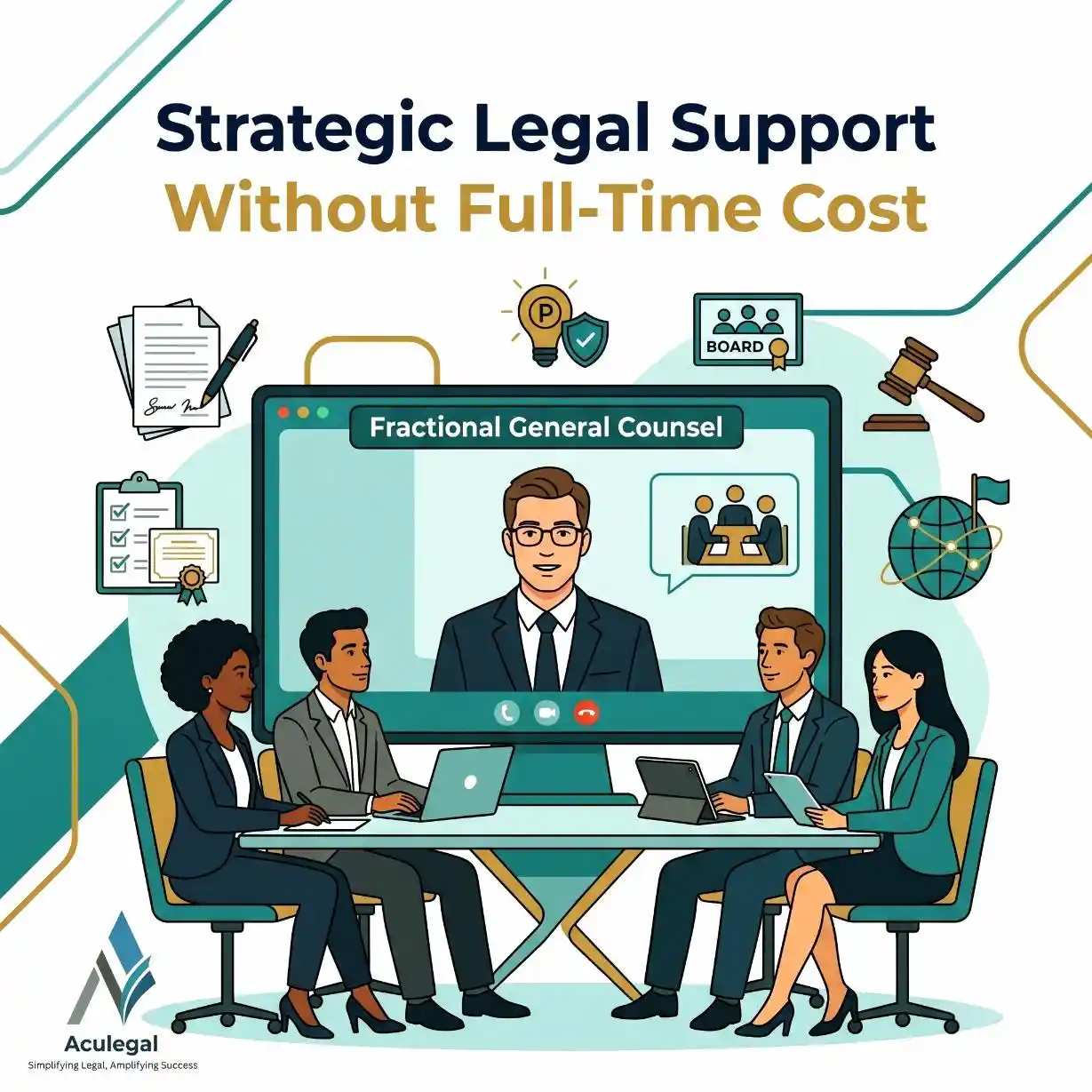 Fractional General Counsel providing strategic legal support for growing businesses.