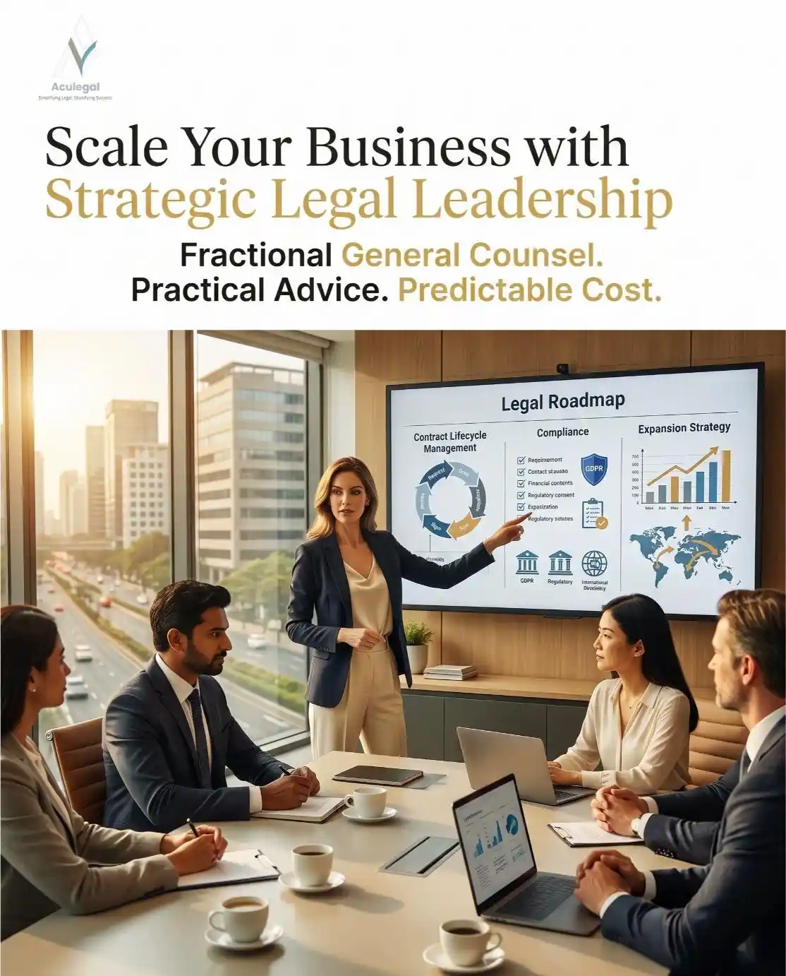 Virtual Chief Legal Officer advising founders on business growth strategy.