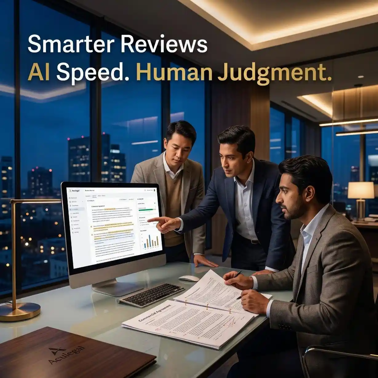 AI-assisted contract review with lawyer verification