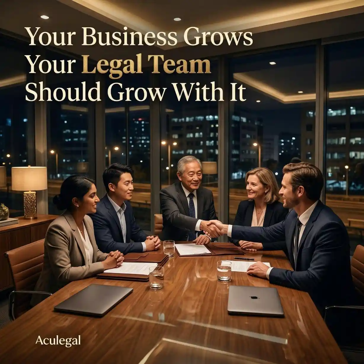 Business leaders partnering with a trusted Fractional Legal Team
