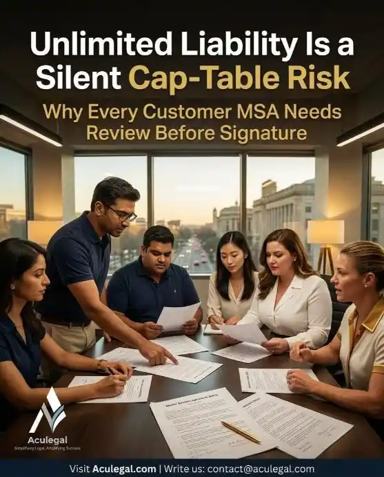 Professional team reviewing customer contracts in a modern meeting room
