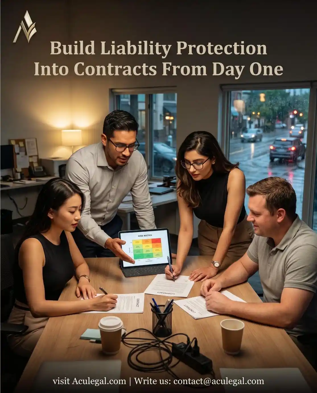 MedTech team implementing contract lifecycle management and liability protection for IoT medical device software risk