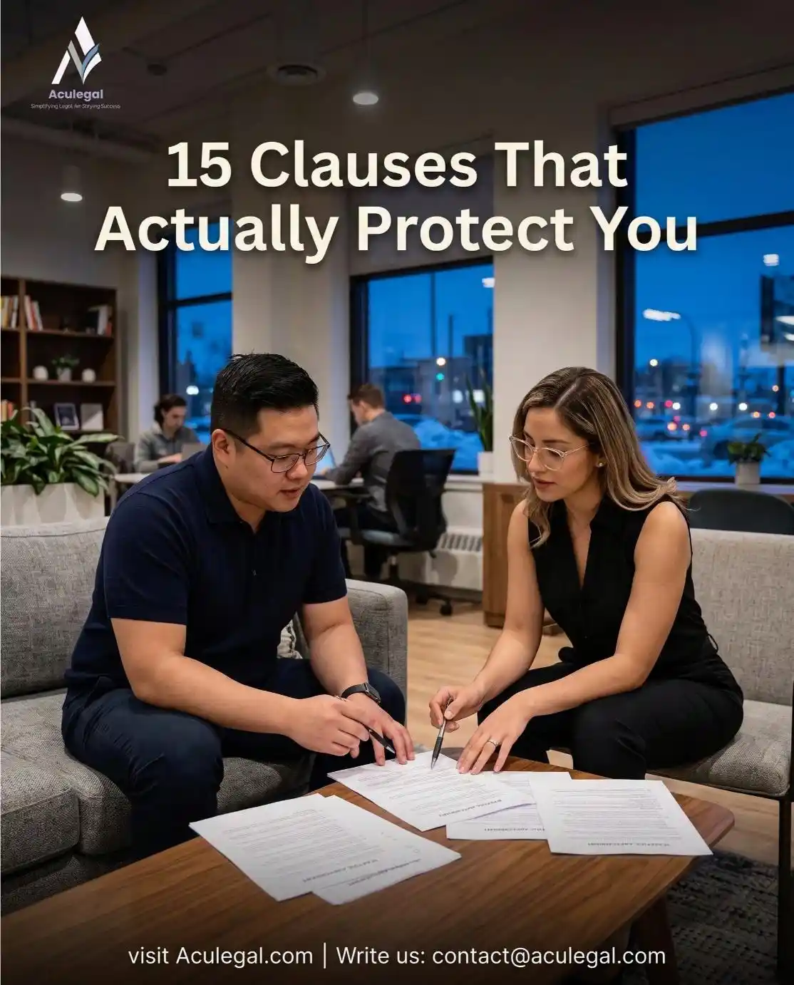 Aculegal fractional legal team collaborating with recruitment company on strong staffing agreement clauses