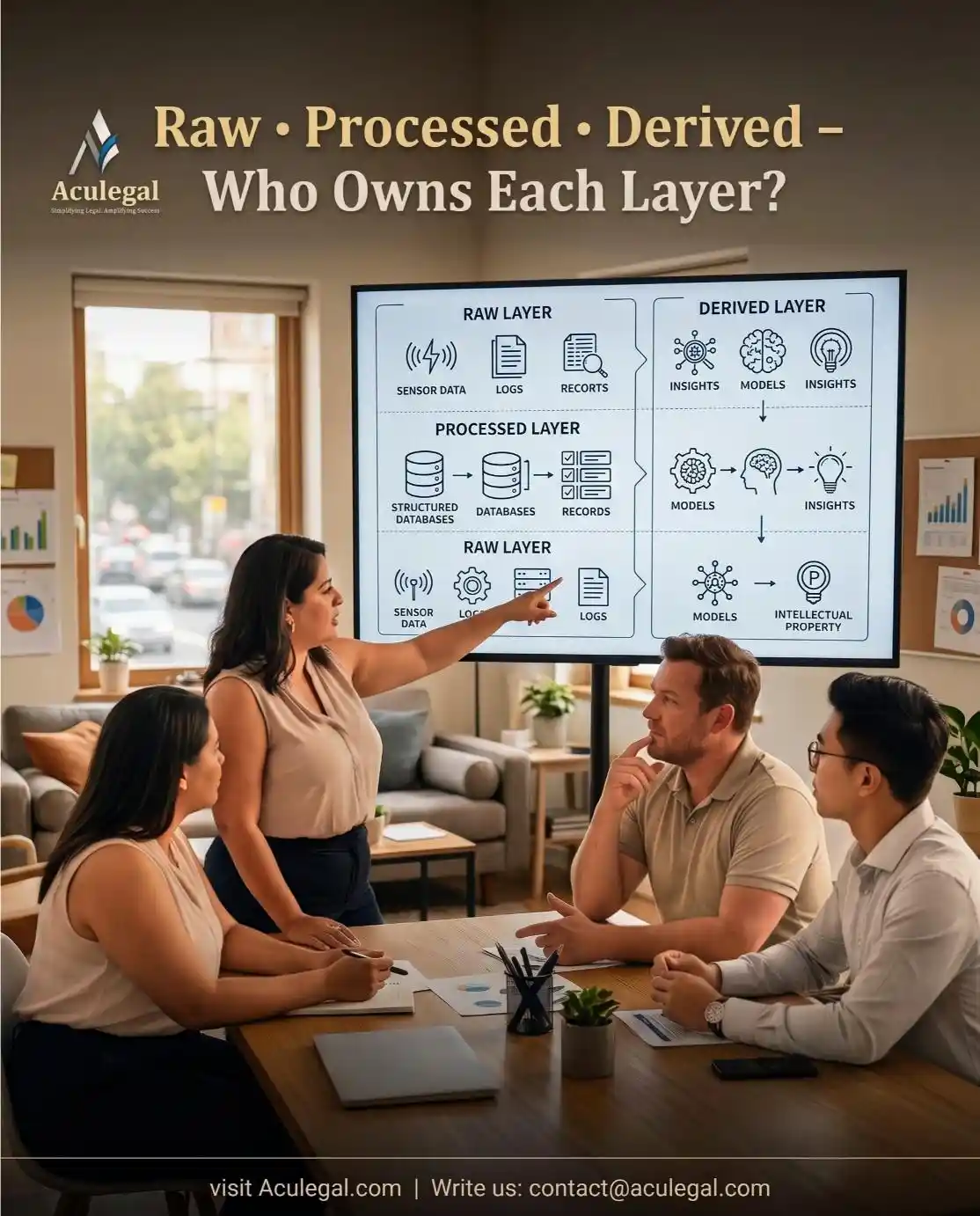 Aculegal Legal Team Explaining Raw Processed and Derived Factory Data Ownership