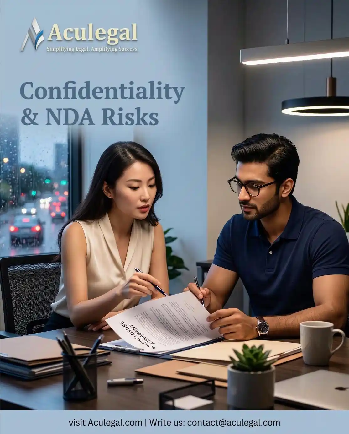 Aculegal commercial lawyers strengthening NDAs and confidentiality agreements for BPO and KPO companies
