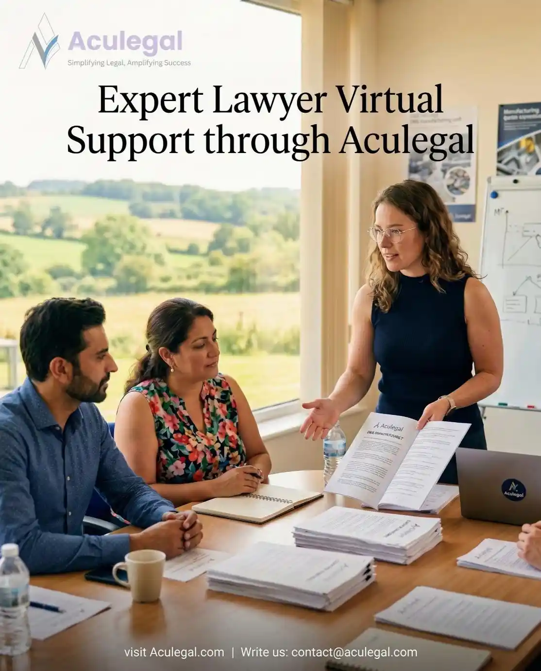 Aculegal Fractional Legal Team and Virtual Chief Legal Officer delivering expert contract oversight for staffing companies