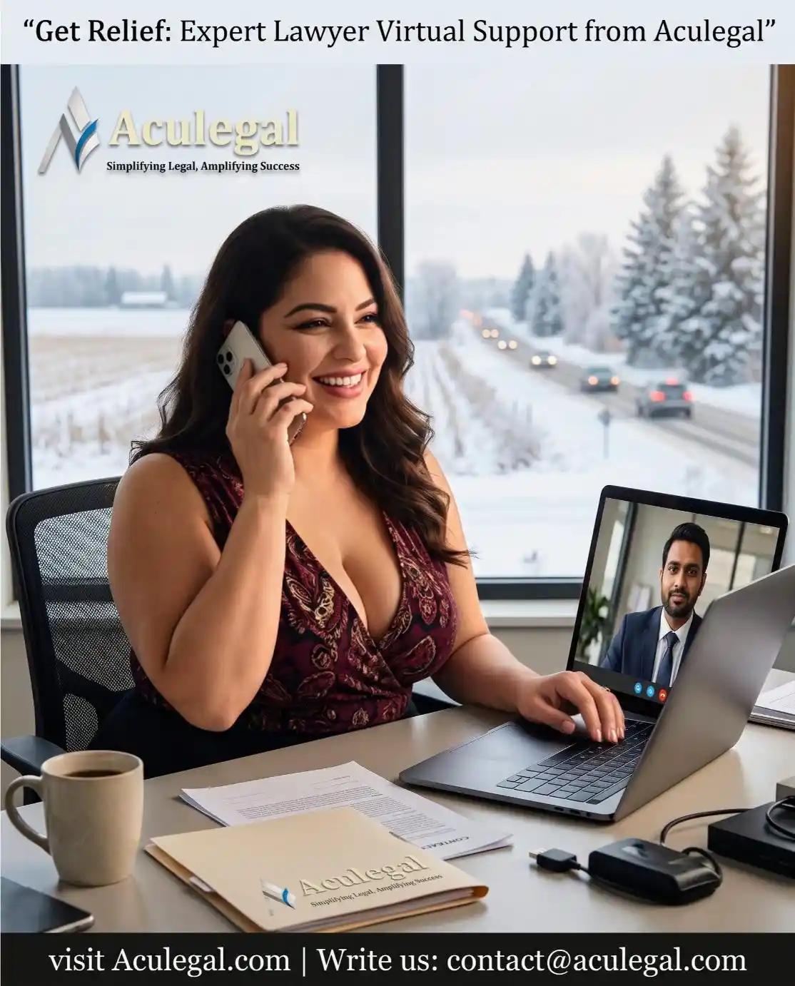 Aculegal Virtual Chief Legal Officer Giving Relief to Manufacturing Founder via Phone and Video