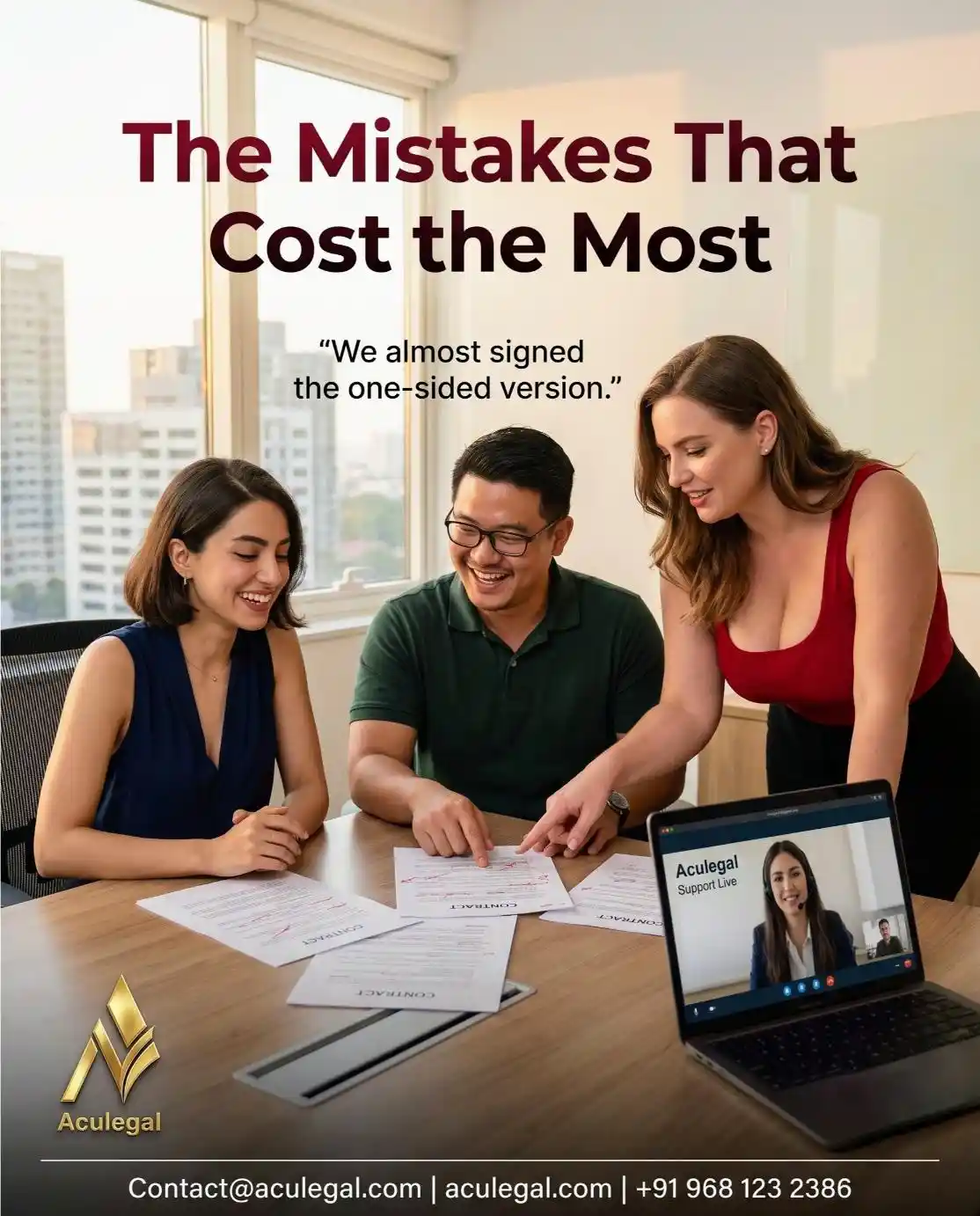 Aculegal human-verified contract review preventing costly SaaS liability mistakes