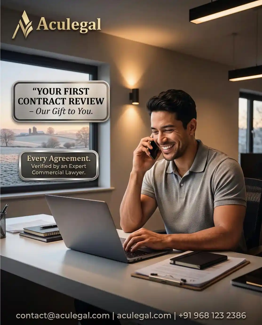 Aculegal – Your First Contract Review Free – Expert Commercial Lawyer Verified